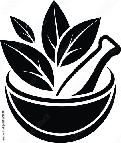 Herbal Medicine Mortar Logo