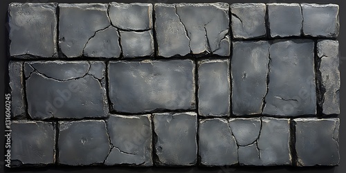 Cracked stone pavement texture (2)