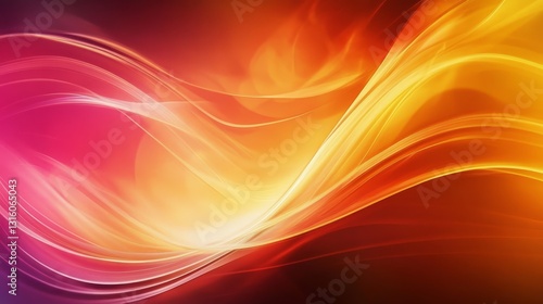 Wallpaper Mural Wavy abstract wallpaper with colorful bright waves Torontodigital.ca