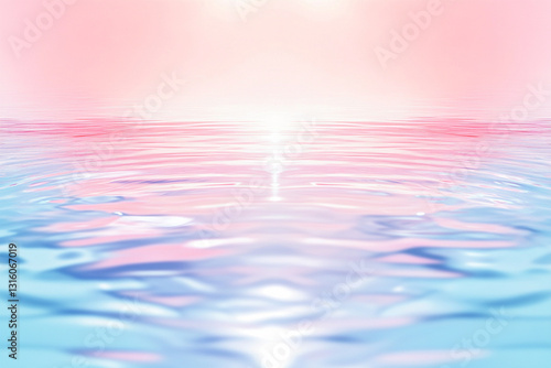 Light pink and light blue gradient with a watery texture, shimmering, mirror reflection