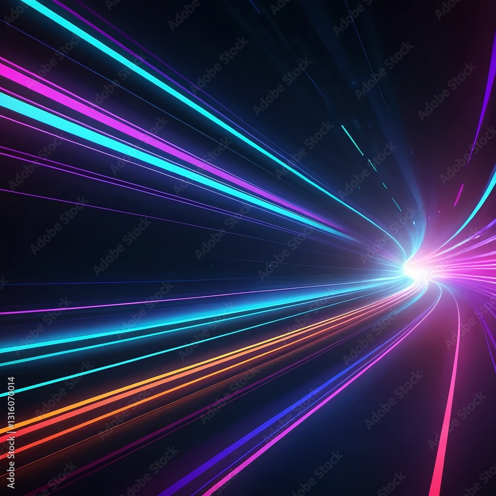 Abstract Neon Light Trails Abstract Neon Light Trails