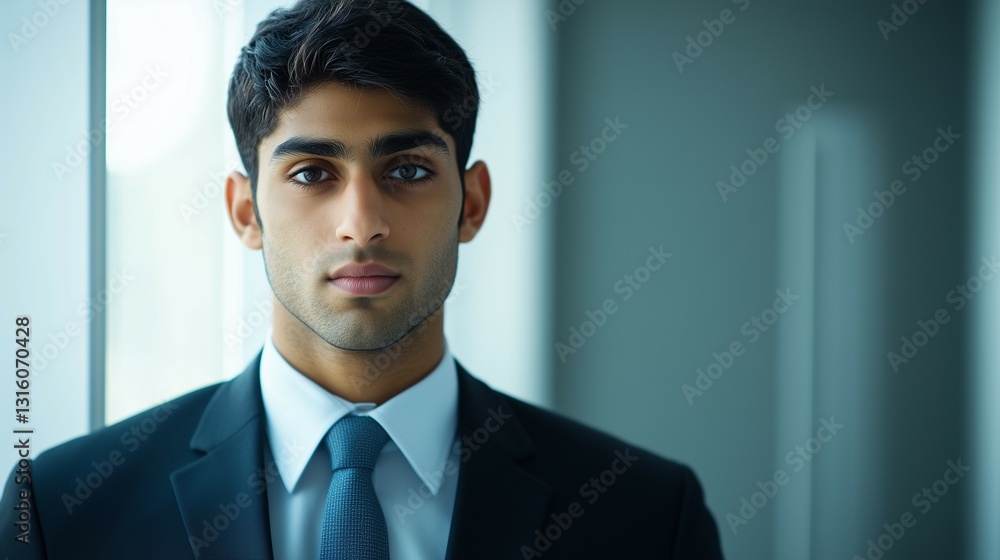 Young businessman exuding confidence in formal attire, embodying professionalism and determination.
Young businessman exuding confidence in formal attire, embodying professionalism and determination.
