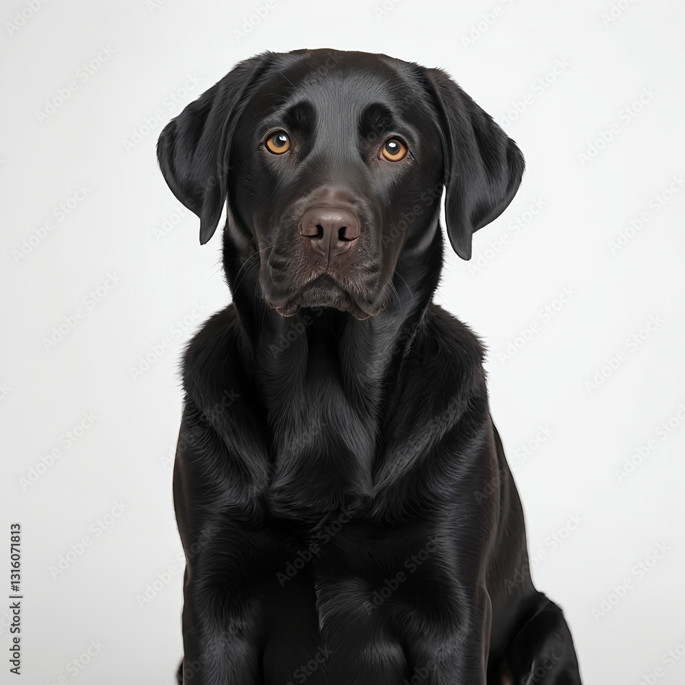 Black Labrador Retriever Portrait Black Labrador Retriever Portrait