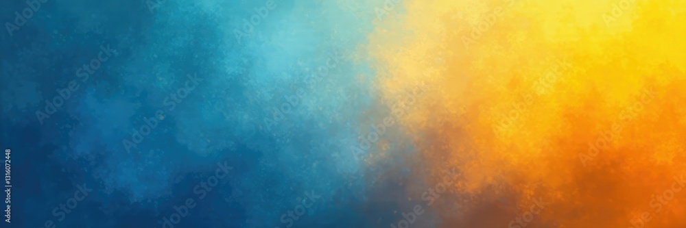 Softly gradient grain background in blue and yellow hues with orange accents, natural, yellow, texture Softly gradient grain background in blue and yellow hues with orange accents, natural, yellow, texture