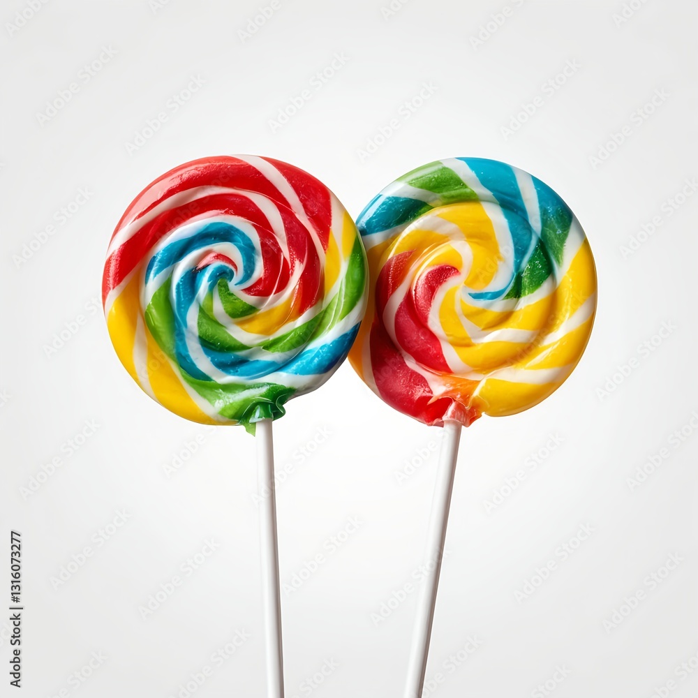 custom made wallpaper toronto digitalTwo Colorful Swirl Lollipops