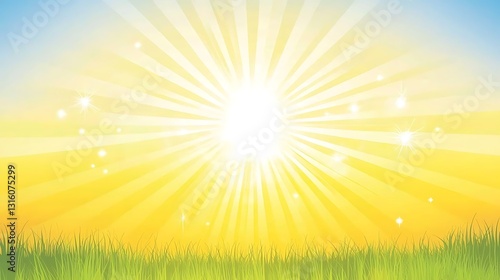 A vibrant warm yellow gradient background radiating brightness and positive energy with smooth color transitions.