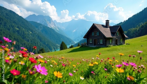 Wildblumen in der Sommerhitze um den Schneibsteinhaus, gr?nland, schneibsteinhaus, berg