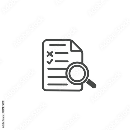 Proofreading, report, file, correction fully editable vector icons. Note icon.