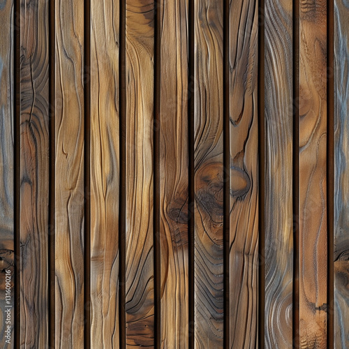 Ultra-Photorealistic Seamless Wood Slat Panel Texture - 100% Tileable