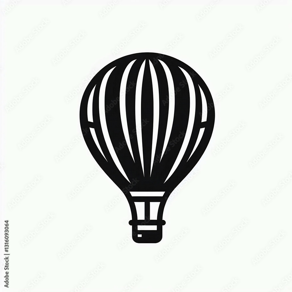 Simple Hot Air Balloon Icon Simple Hot Air Balloon Icon