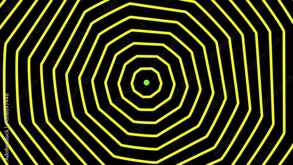 various yellow line patterns and changing colors with some dynamic patterns repeating. with black background 3D animation various yellow line patterns and changing colors with some dynamic patterns repeating. with black background 3D animation