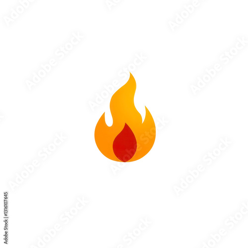 vector fire icon  with transparent background PNG and JPEG image