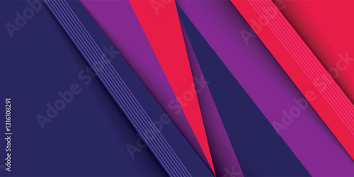 sports style banner design in red and purple colors. Ep 10