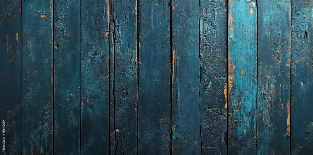 Naklejka premium A dark grunge wood texture forms a textured backdrop, ideal for incorporating a hint of rustic allure into any undertaking