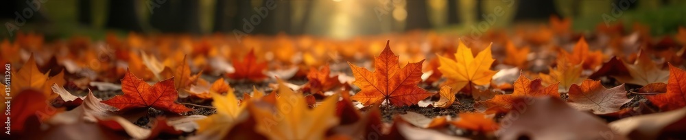 Burnt orange maple leaves scattered on forest floor, fallen leaves, earthy tones, seasons change Burnt orange maple leaves scattered on forest floor, fallen leaves, earthy tones, seasons change