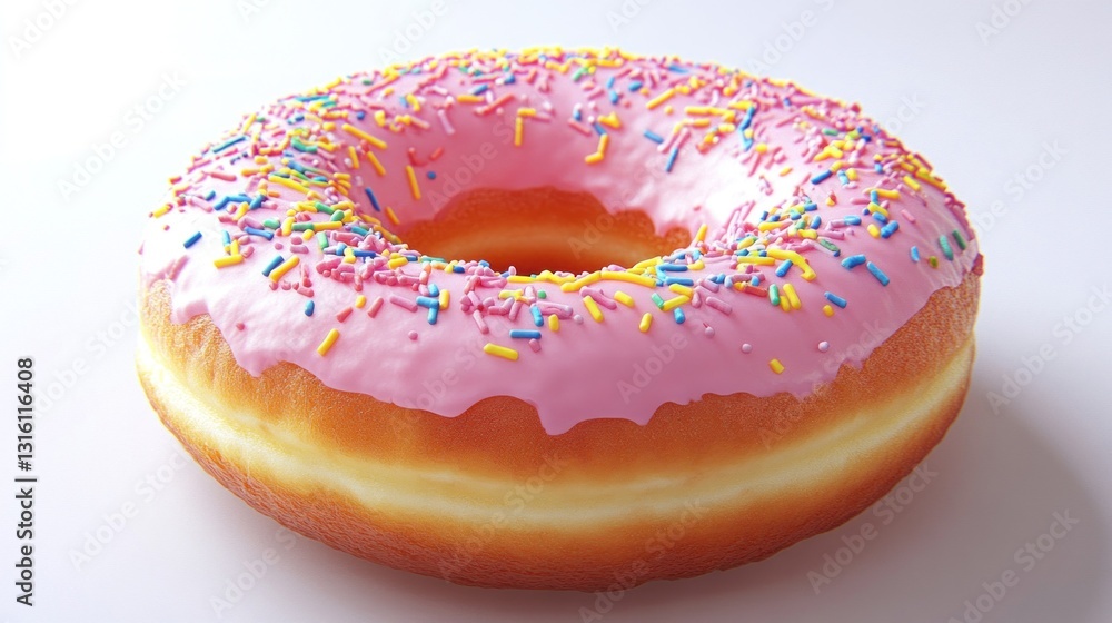 a donut on white background a donut on white background