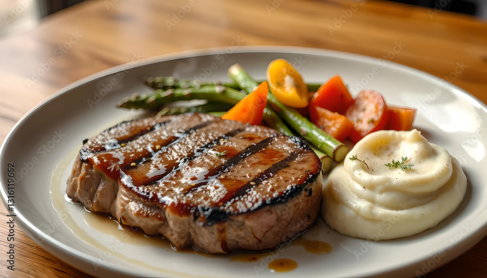 grilled steak with vegetables grilled steak with vegetables