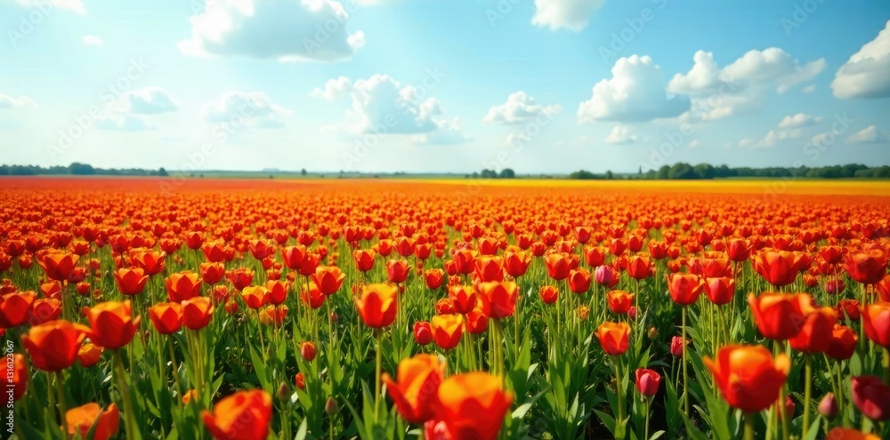 Colorful oil beet blossoms scatter across a vast field of rapeseed, oilbeet, rapeseed, blooming field Colorful oil beet blossoms scatter across a vast field of rapeseed, oilbeet, rapeseed, blooming field