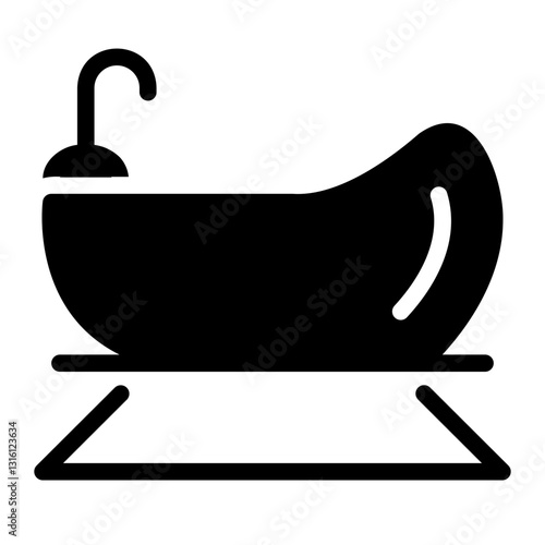 bathtub Solid icon