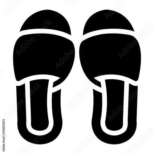 slippers Solid icon