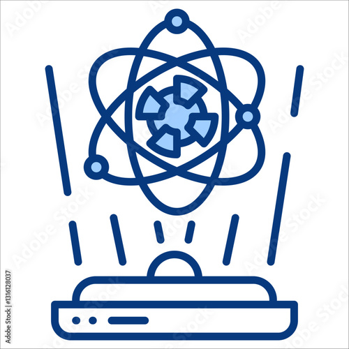 Hologram Simple Icon Vector Illustration Concept
