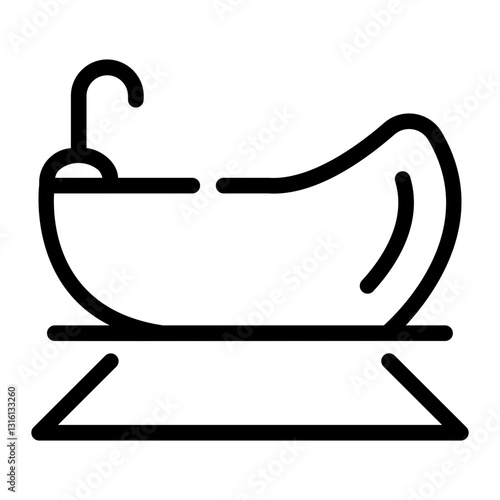bathtub Line Icon