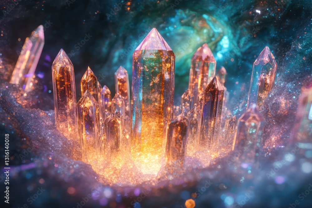 Enchanting Crystal Portal: Iridescent Gateway to a Mystical Realm with Vivid Blues, Greens, and Purples, Surrounded by Swirling Vortex and Abstract Elements for Versatile Commercial Use Enchanting Crystal Portal: Iridescent Gateway to a Mystical Realm with Vivid Blues, Greens, and Purples, Surrounded by Swirling Vortex and Abstract Elements for Versatile Commercial Use