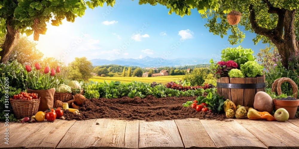 Fototapeta premium Gardening banner