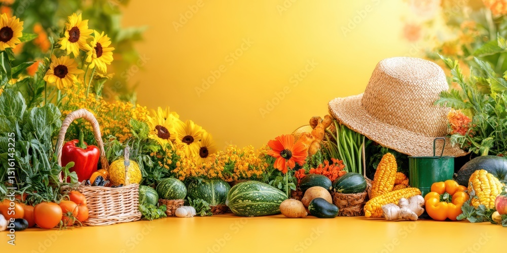 Fototapeta premium Gardening banner