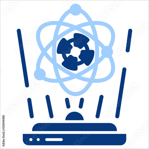 Hologram Simple Icon Vector Illustration Concept