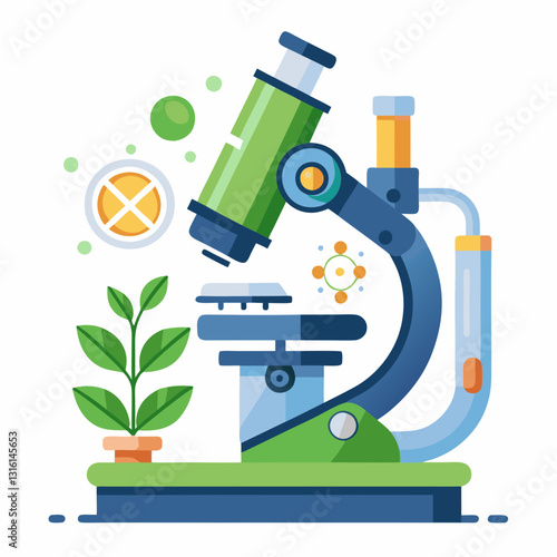 digital microscope analyzing a biology sample