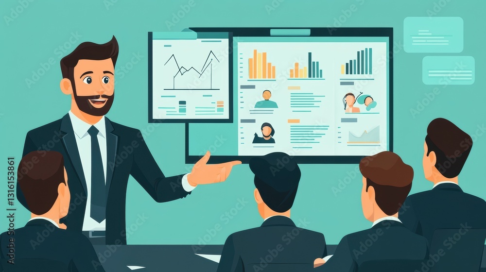 Manager Coaching Employees for Better Work Efficiency in Team Meeting Manager Coaching Employees for Better Work Efficiency in Team Meeting
