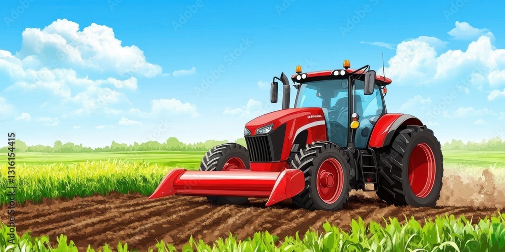 Obraz premium Harvesting banner