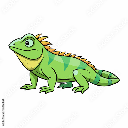 iguana cartoon vector