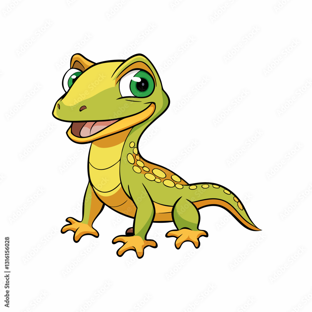 Fototapeta premium monitor lizard isolated on white