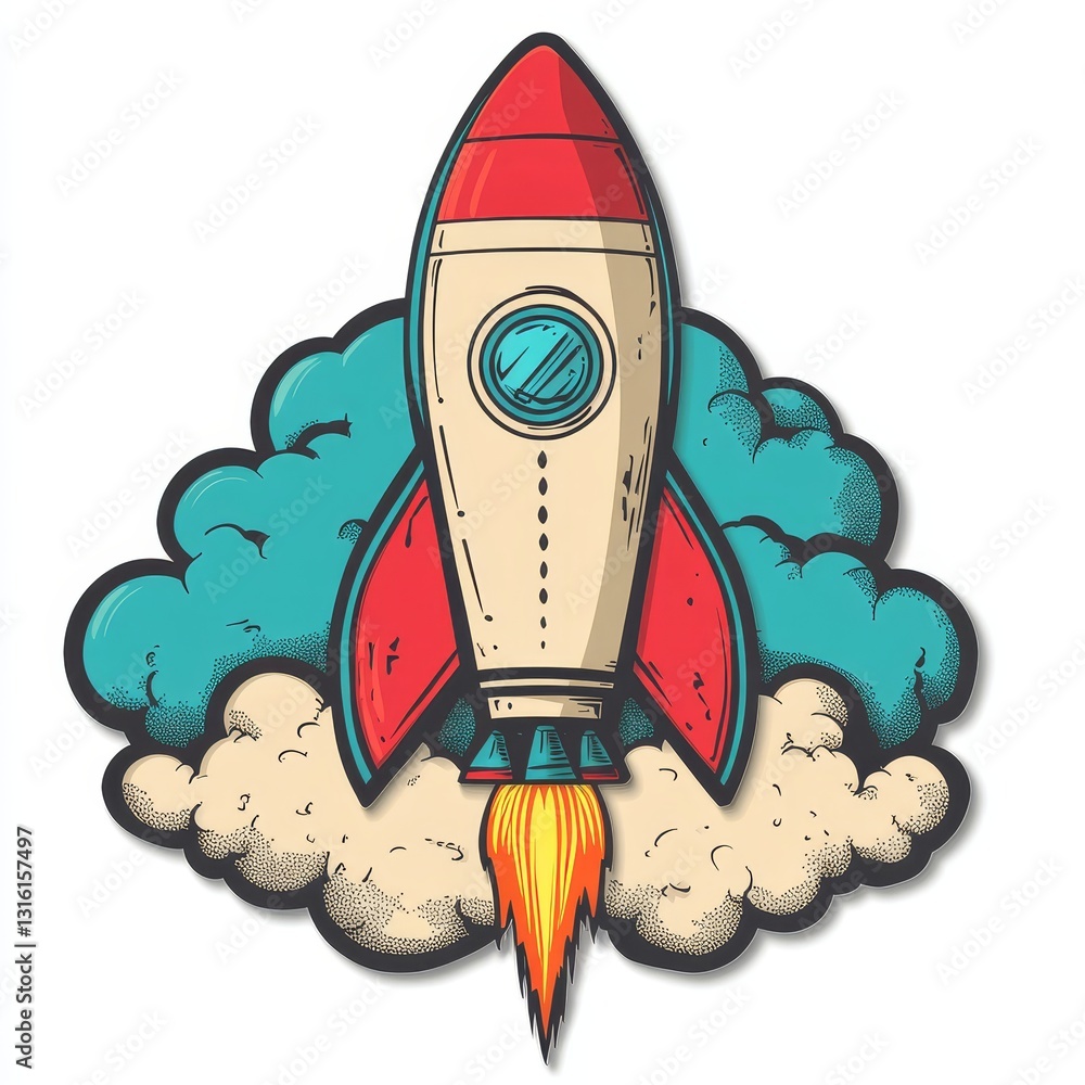 A minimalist depiction of a rocket taking off, representing startup culture, innovation, and the spirit of exploration A minimalist depiction of a rocket taking off, representing startup culture, innovation, and the spirit of exploration