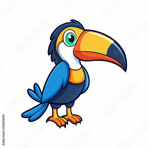 toucan on a white background