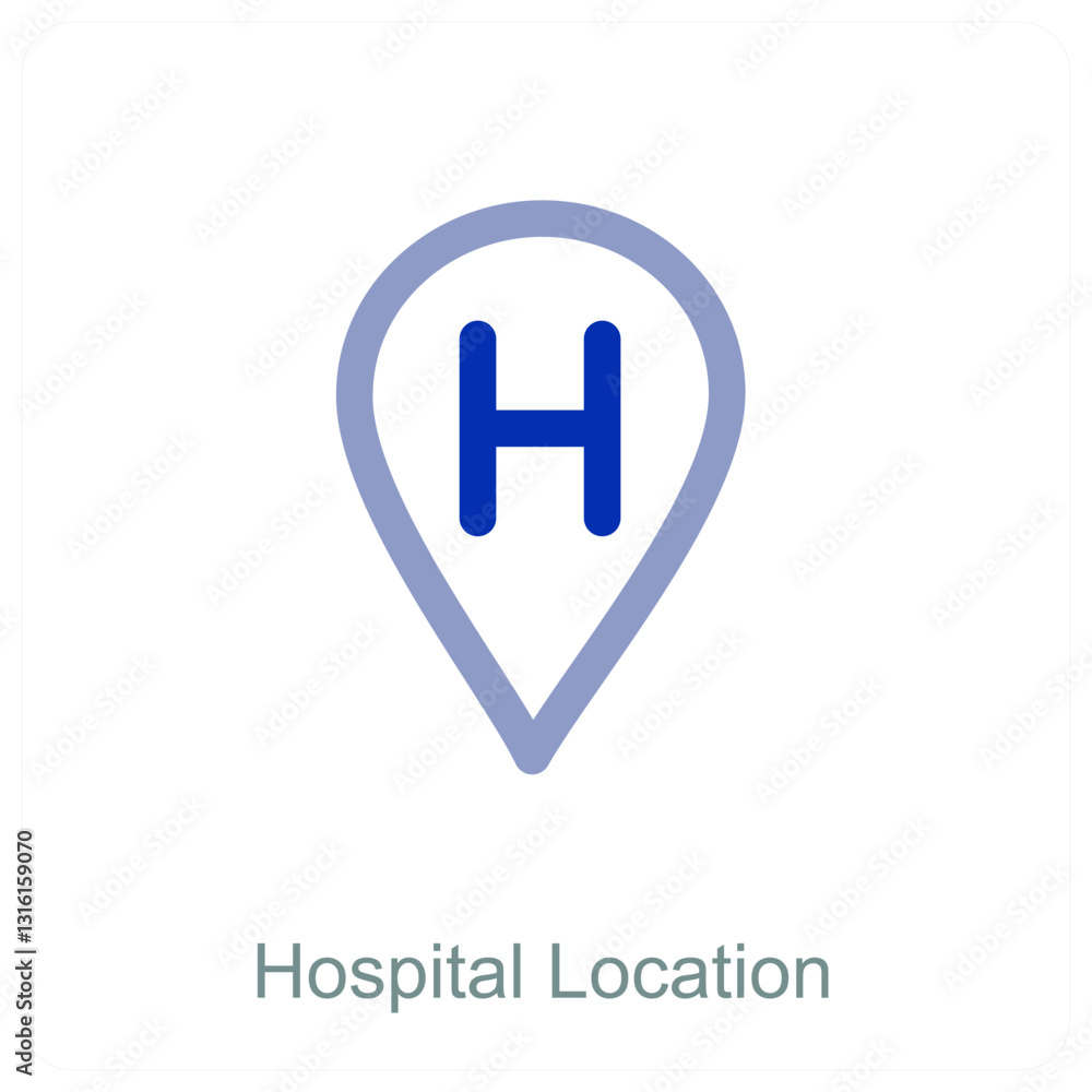 Obraz premium Hospital Location