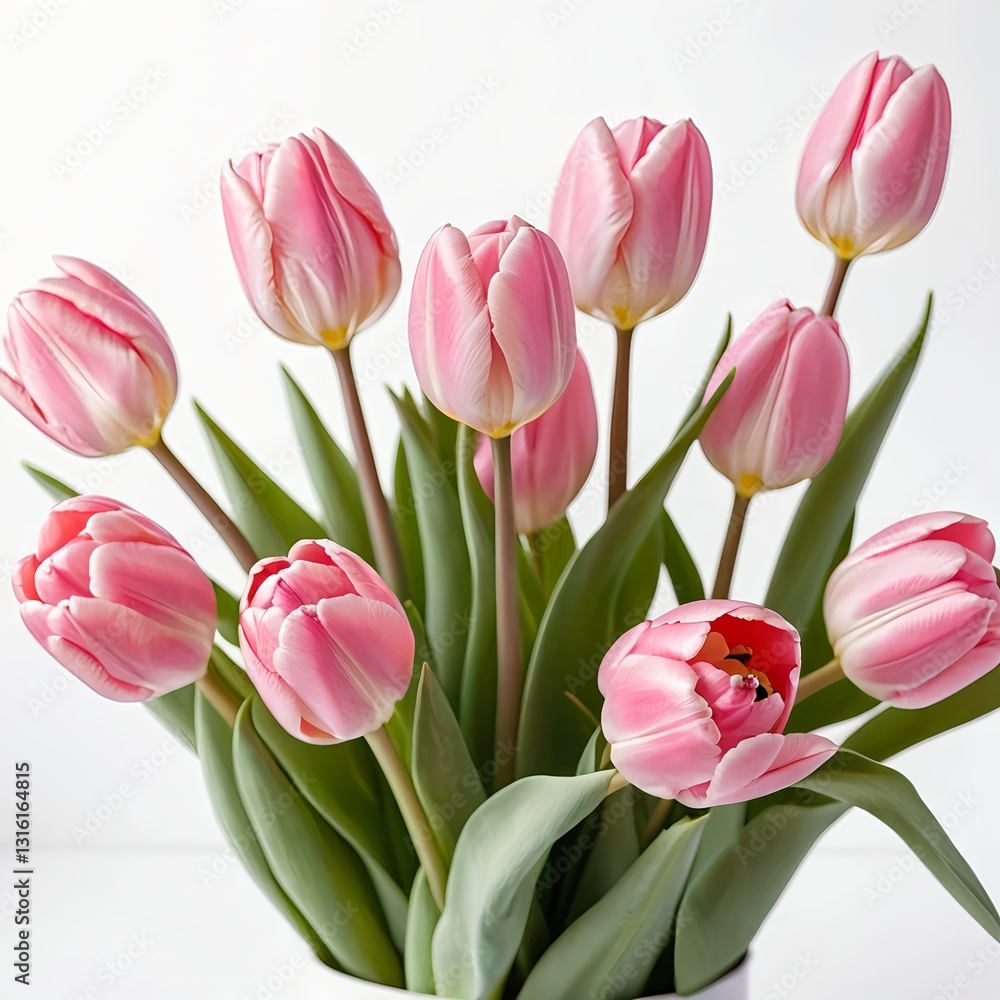 Obraz premium Bouquet of Pink Tulips