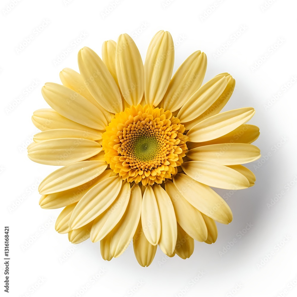 Obraz premium Single Yellow Gerbera Daisy Flower
