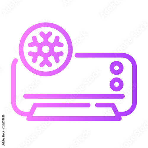 ac Line Gradient Icon