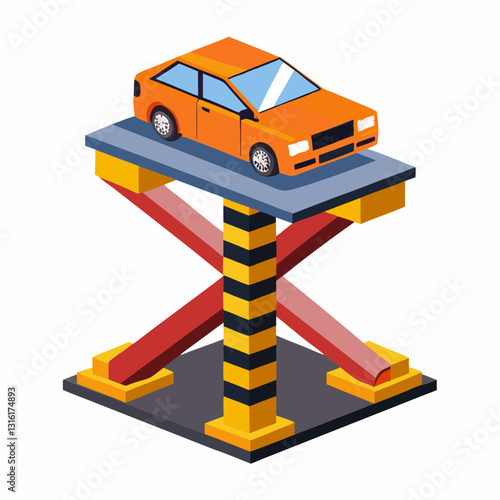 dynamic car lift platform with sharp edges