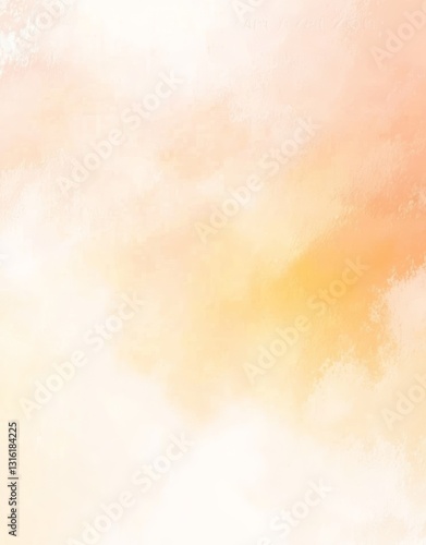 A textured background with pink and gray brushstrokes is created by the yellow abstract painting