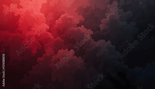 red clouds in the sky