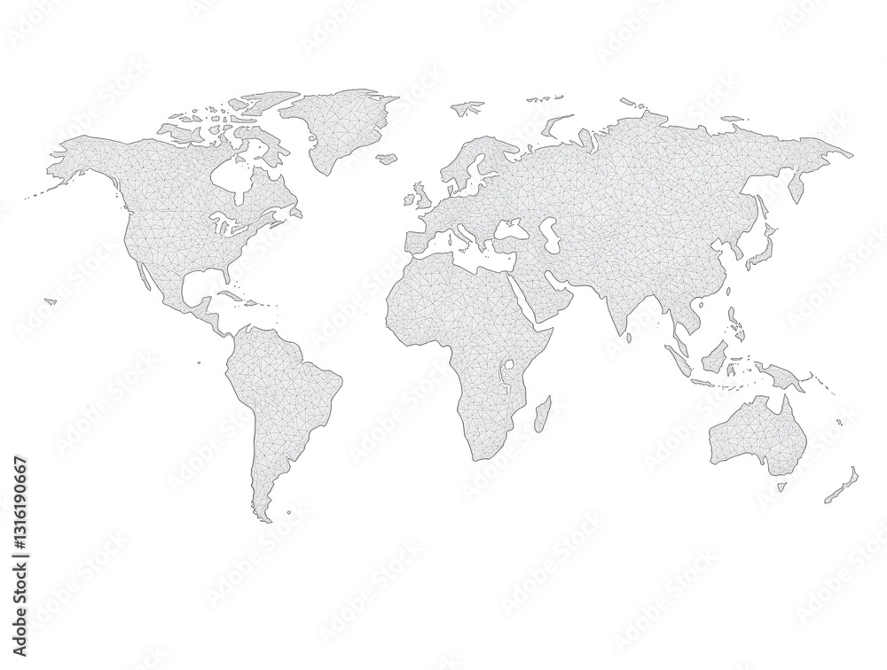 Dotted Black and White World Map Isolated on White Background, Grainy Texture Cartography for Digital Design and Geographic Education Dotted Black and White World Map Isolated on White Background, Grainy Texture Cartography for Digital Design and Geographic Education