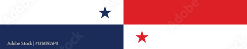Panama flag. A long banner. Flag icon. Standard color. A rectangular flag. Computer illustration. Digital illustration. Vector illustration. Free Download Panama flag. A long banner. Flag icon. Standard color. A rectangular flag. Computer illustration. Digital illustration. Vector illustration. - GFXLoad
