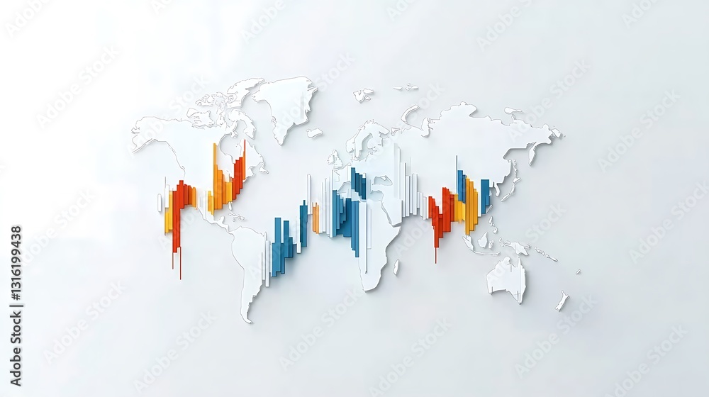 Global Market Trends: A Modern Digital Illustration of Economic Indicators AI Generated Global Market Trends: A Modern Digital Illustration of Economic Indicators AI Generated