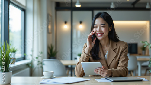 Professional Woman in Modern Office Setting