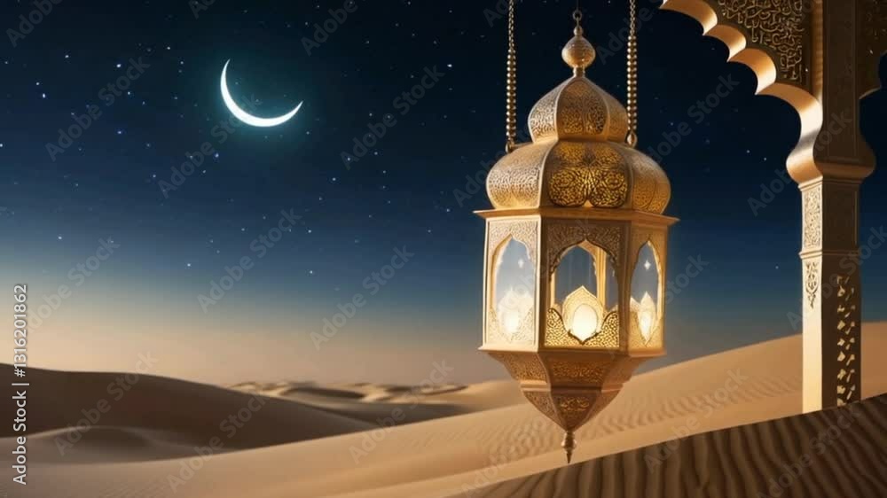 Animated islamic lanterns floating in the sky at night during eid day or Eid Mubarak. Muslims Fastival Eid Day. Animated islamic lanterns floating in the sky at night during eid day or Eid Mubarak. Muslims Fastival Eid Day.