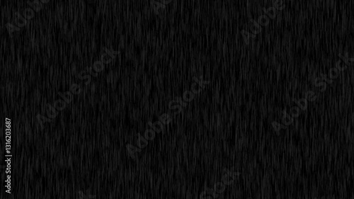 animated rain falling on a black background